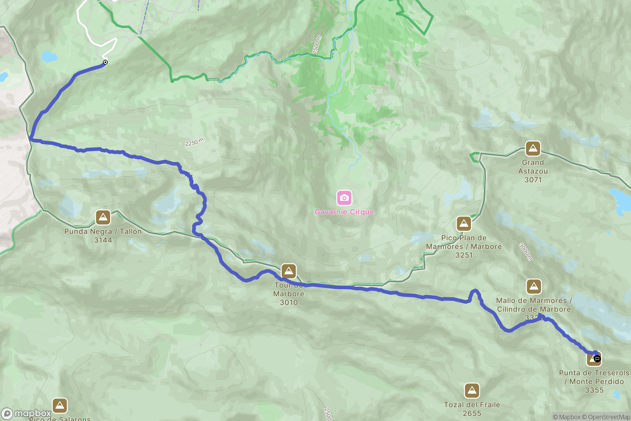 Gavarnie: routekaart voor buitenactiviteiten - France