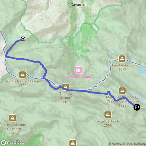 Gavarnie: routekaart voor buitenactiviteiten - France