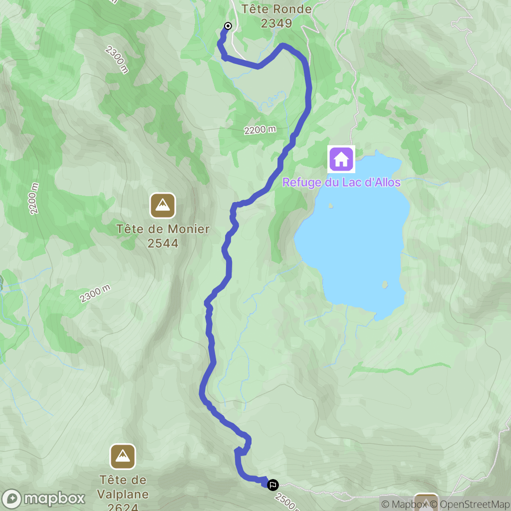 Allos: routekaart voor buitenactiviteiten - France