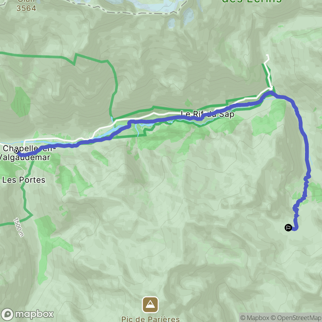 La Chapelle-en-Valgaudémar: routekaart voor buitenactiviteiten - France