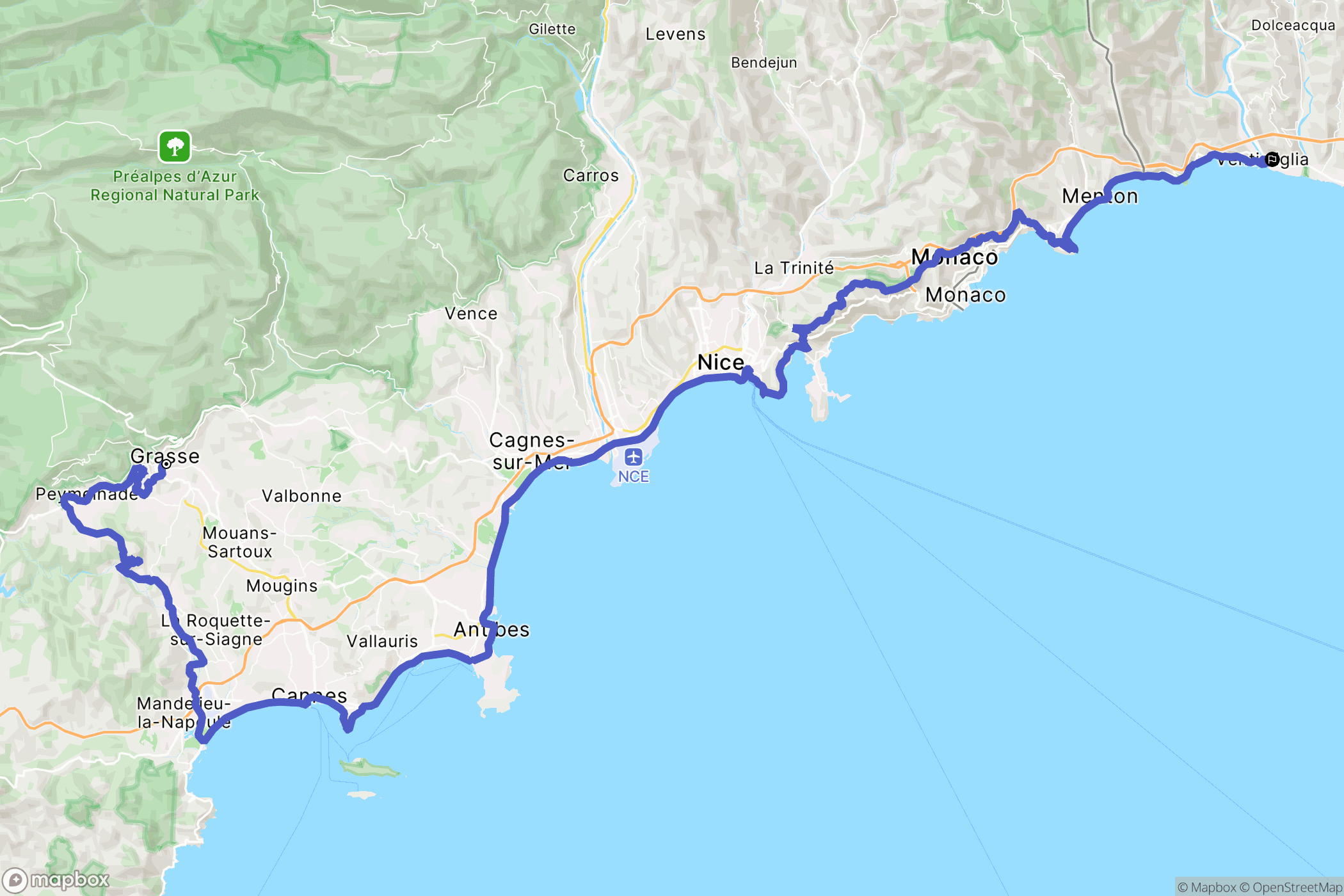 Grasse: routekaart voor buitenactiviteiten - France