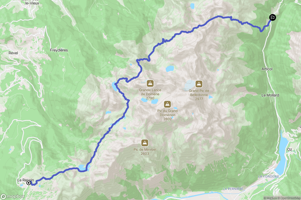 Chamrousse: routekaart voor buitenactiviteiten - France