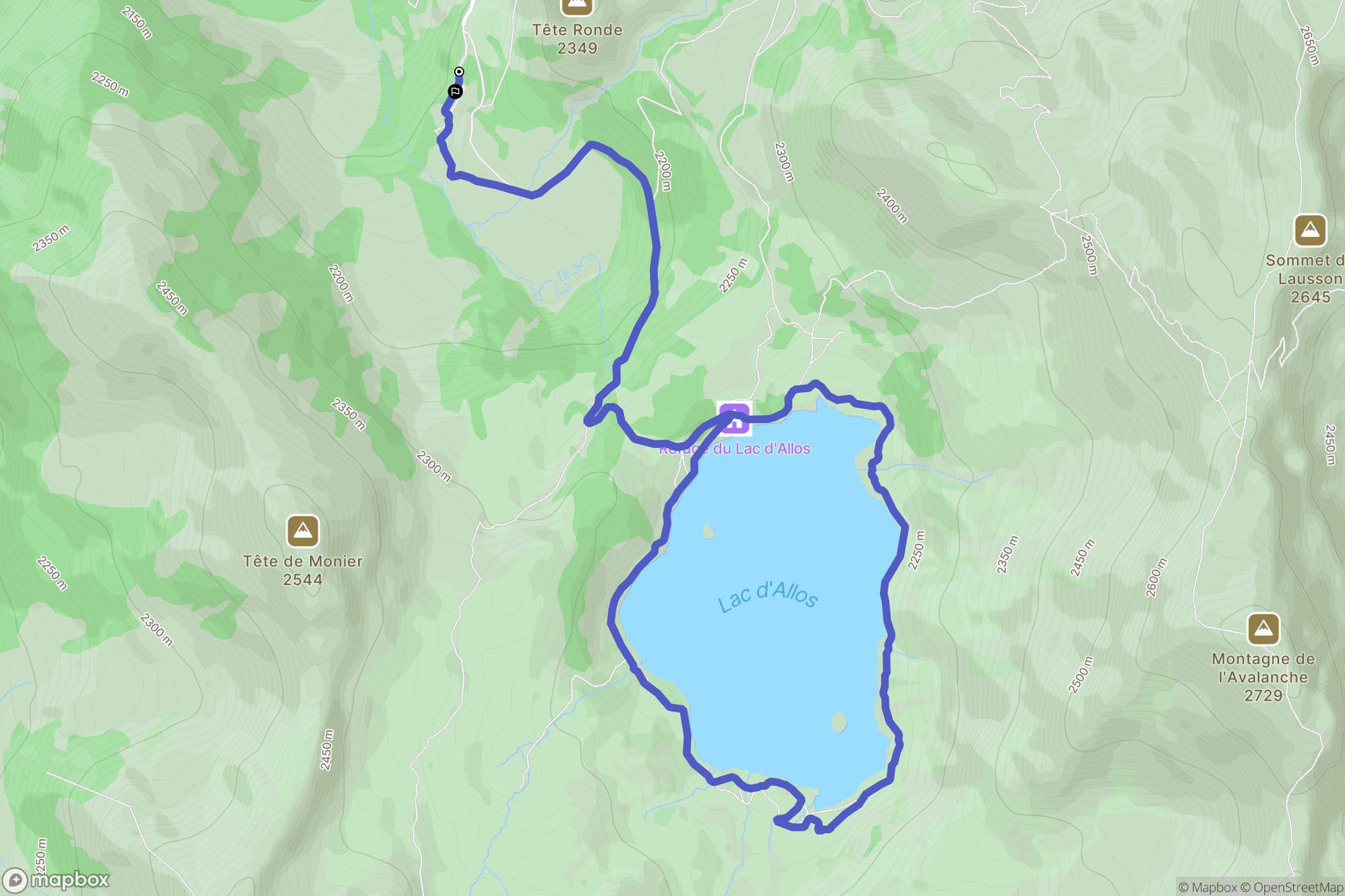 Allos: routekaart voor buitenactiviteiten - France