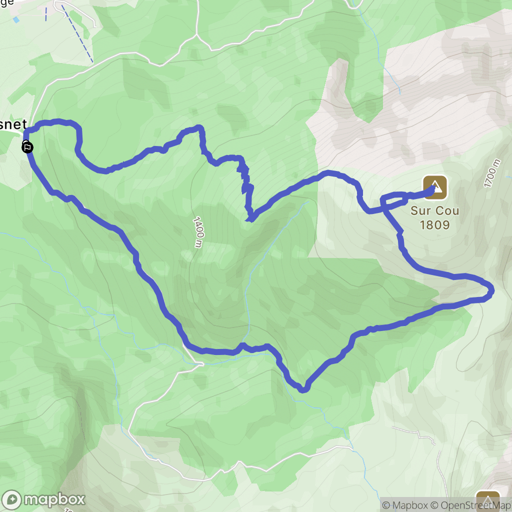 La Roche sur Foron : carte du parcours de randonnée - France