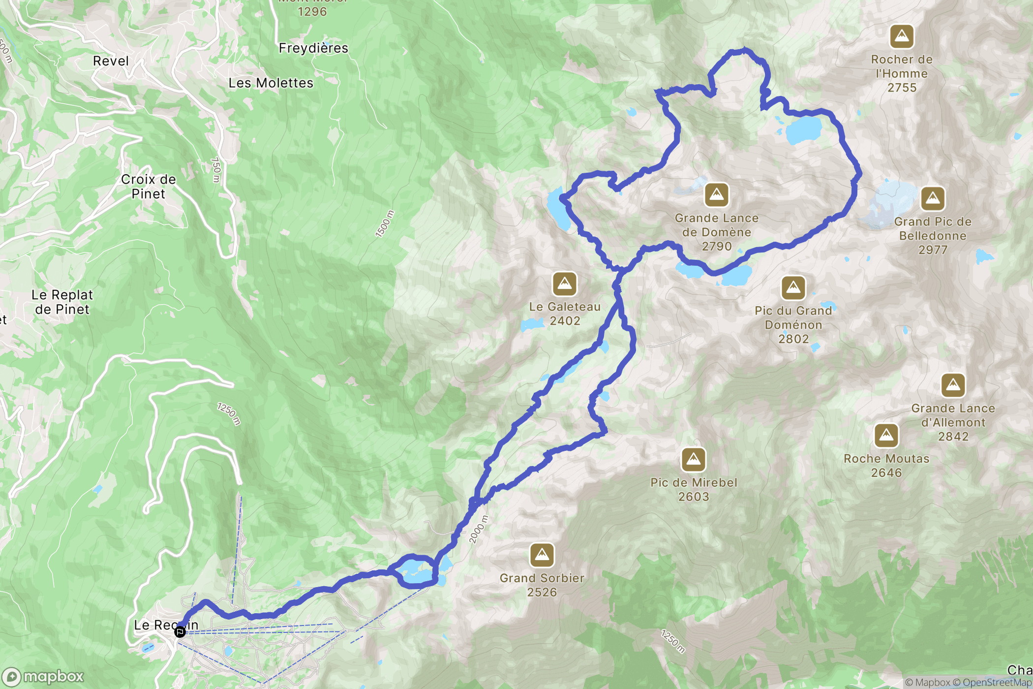 Chamrousse: routekaart voor buitenactiviteiten - France