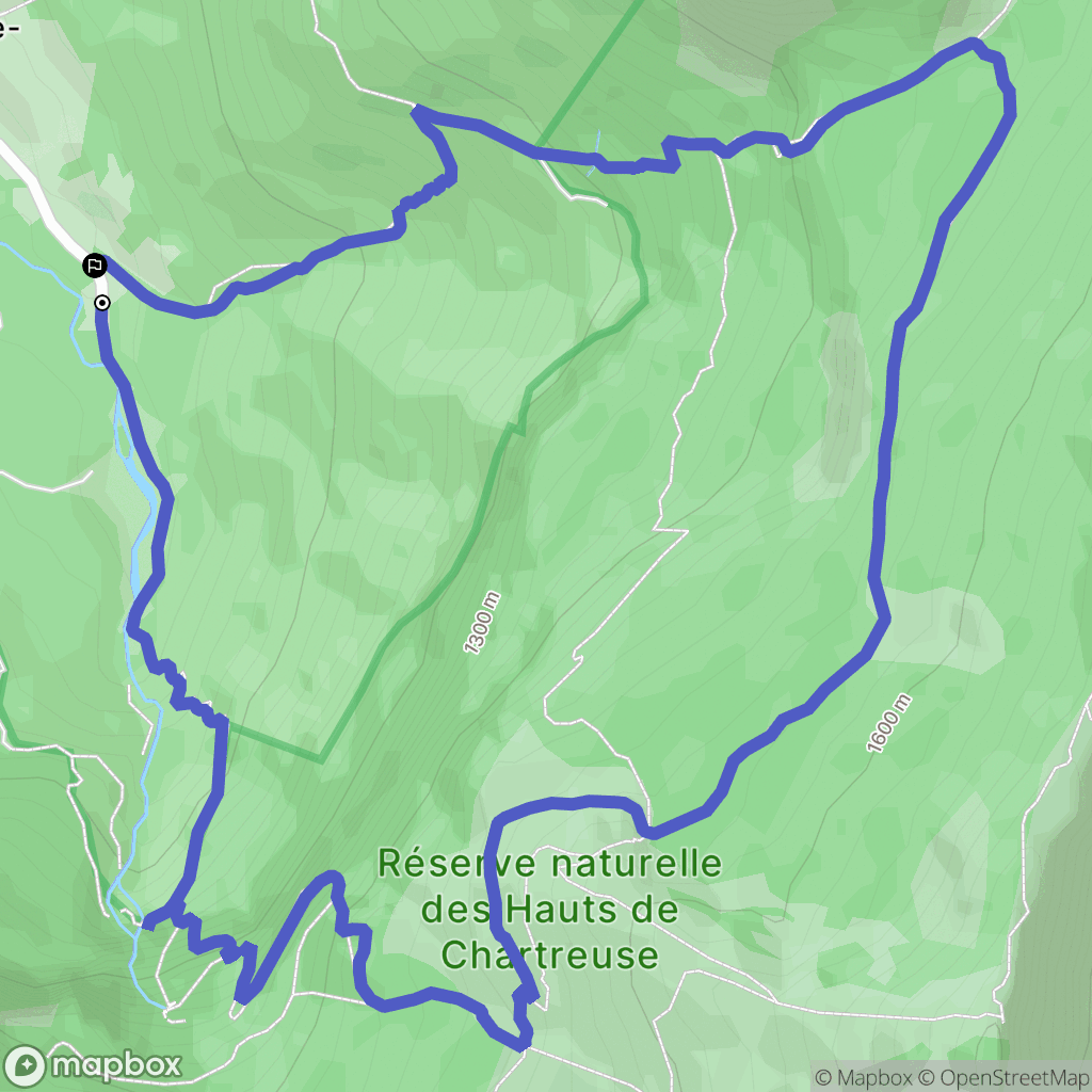 Saint-Pierre-d'Entremont : carte du parcours de randonnée - France