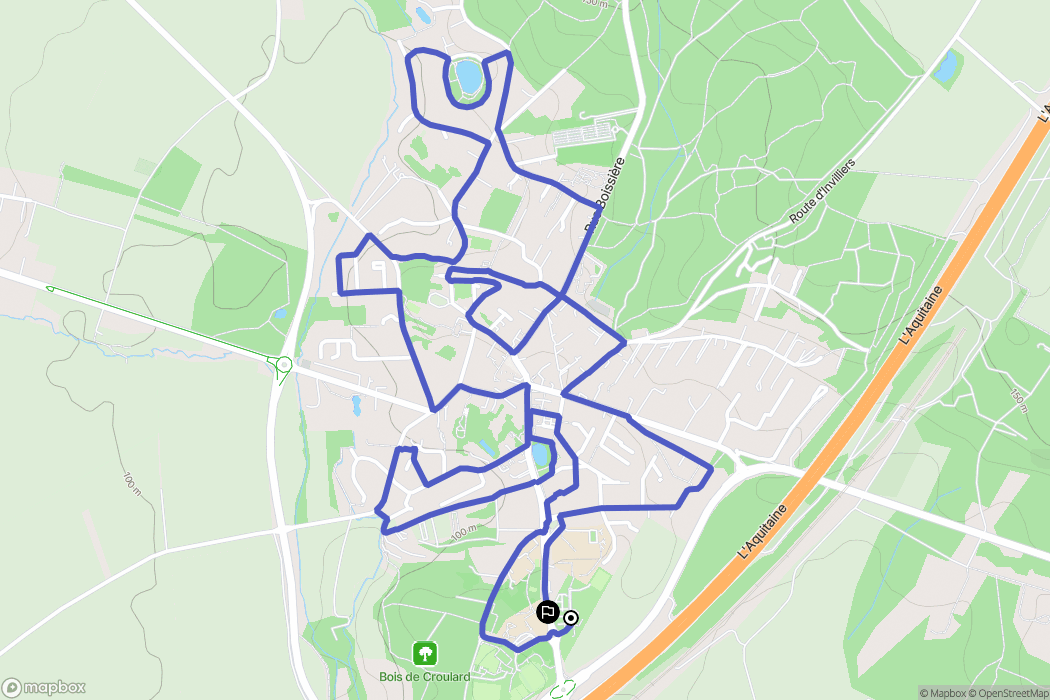 Briis-sous-Forges : carte du parcours de randonnée - France