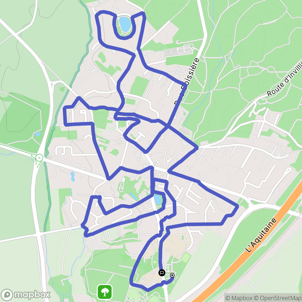 Briis-sous-Forges : carte du parcours de randonnée - France