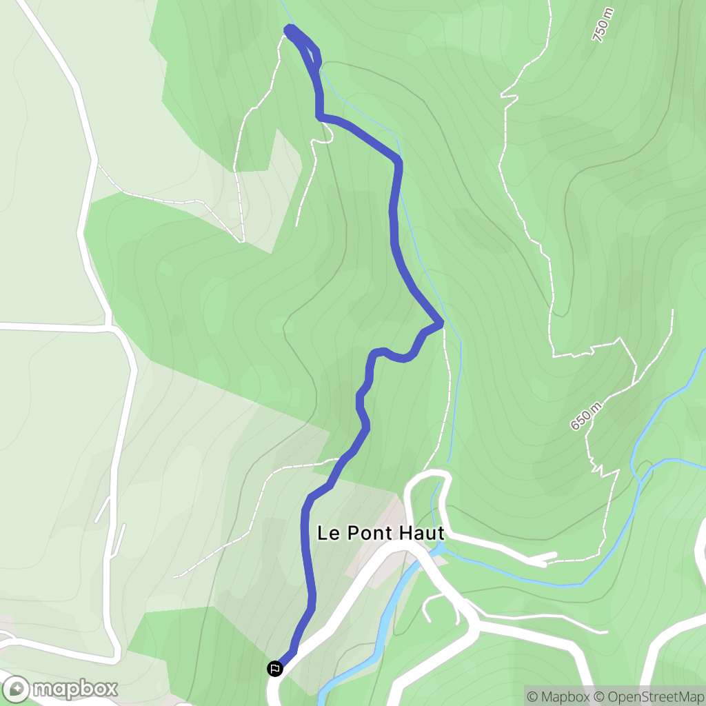 La Mure : carte du parcours de randonnée - France