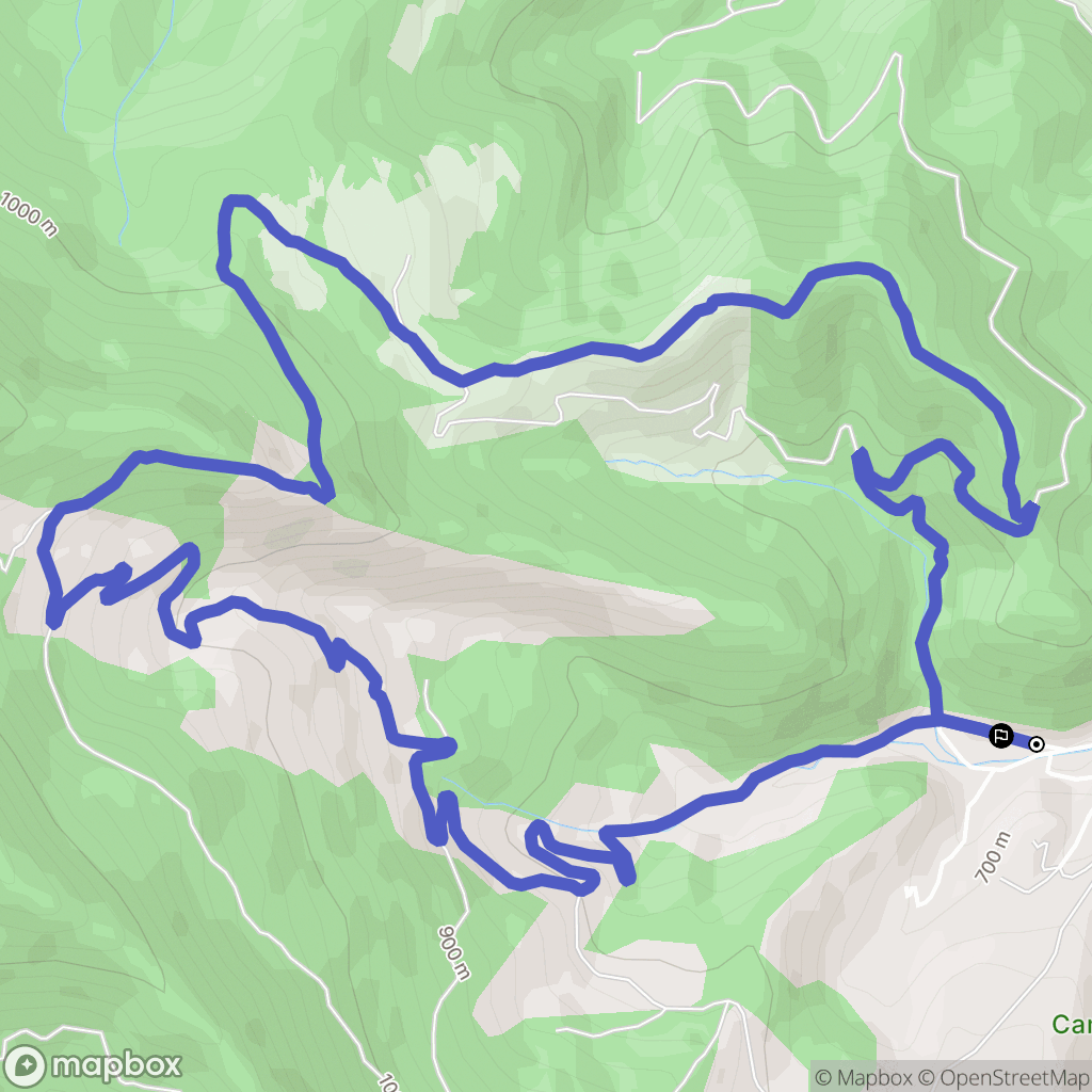 Beaumont-en-Diois : carte du parcours de randonnée - France