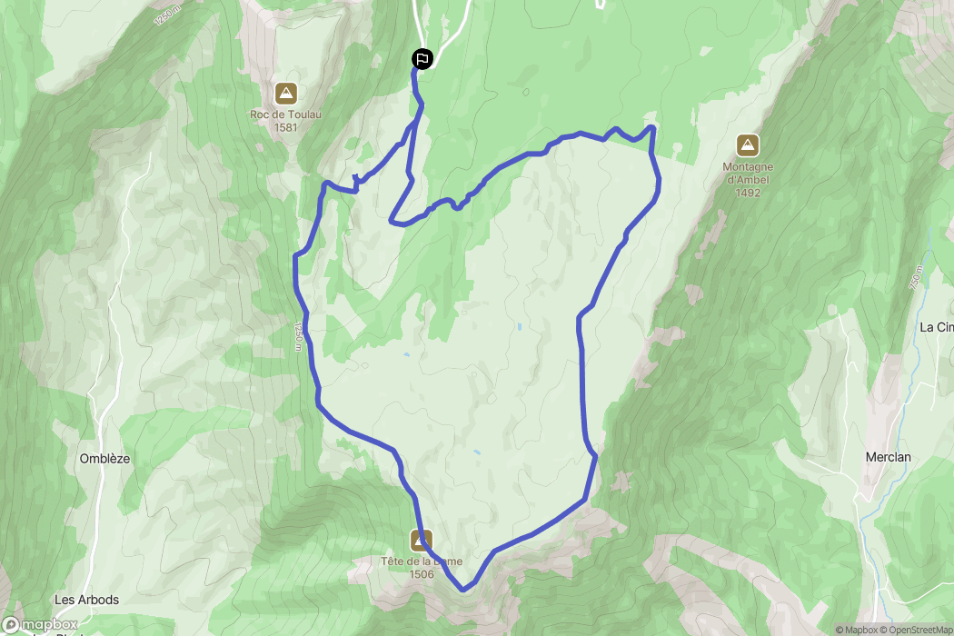 Omblèze: routekaart voor buitenactiviteiten - France