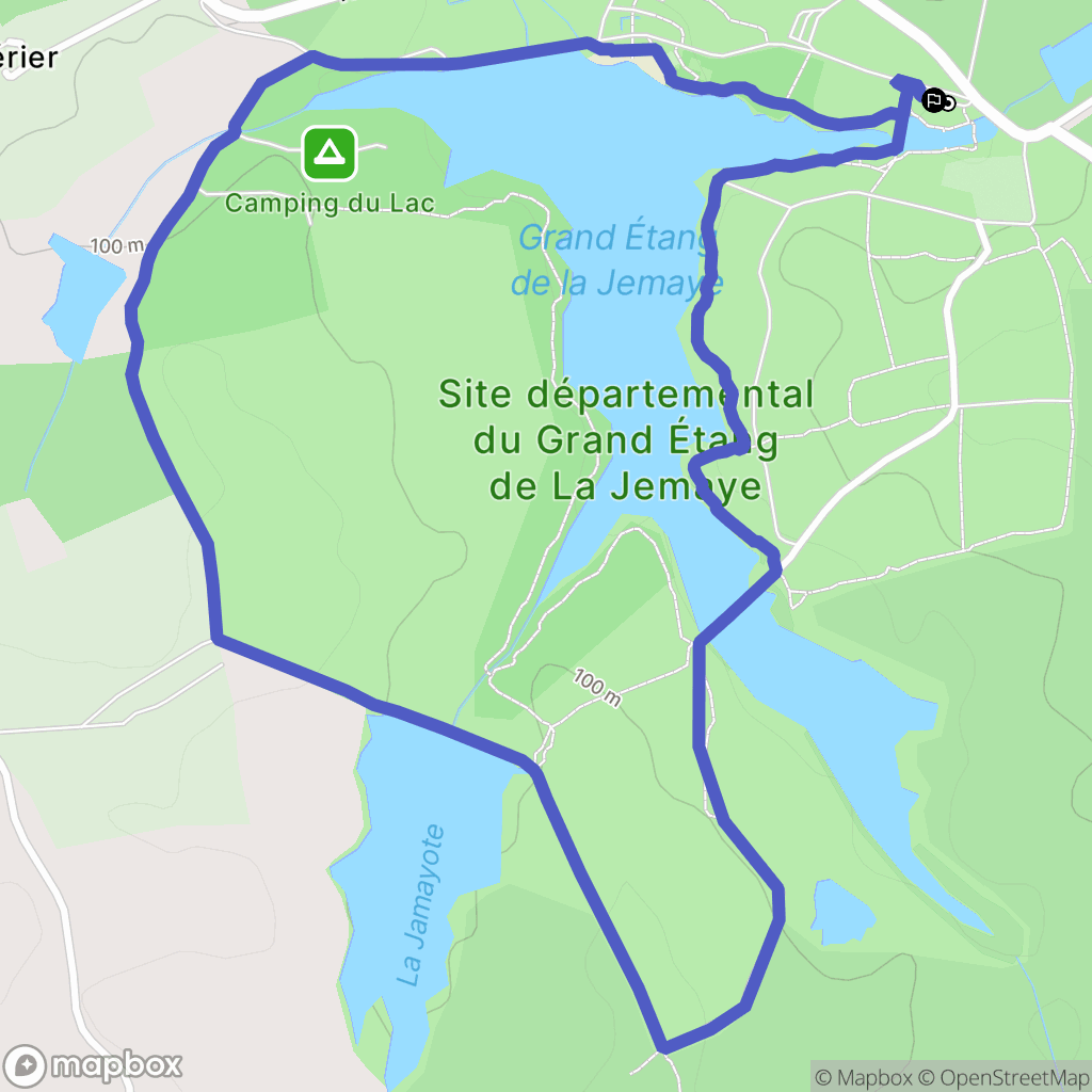 La Jemaye-Ponteyraud : carte du parcours de randonnée - France