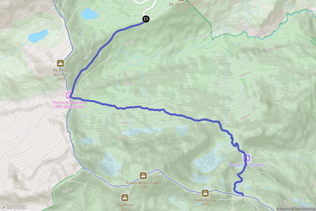 Col des Tentes, Gavarnie: routekaart voor buitenactiviteiten - France