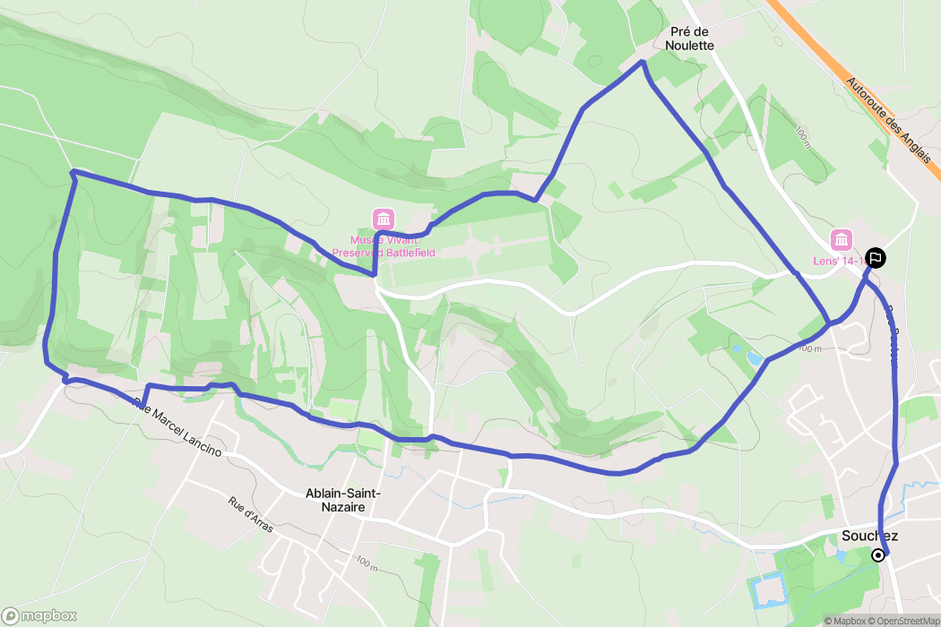 Souchez: routekaart voor buitenactiviteiten - France