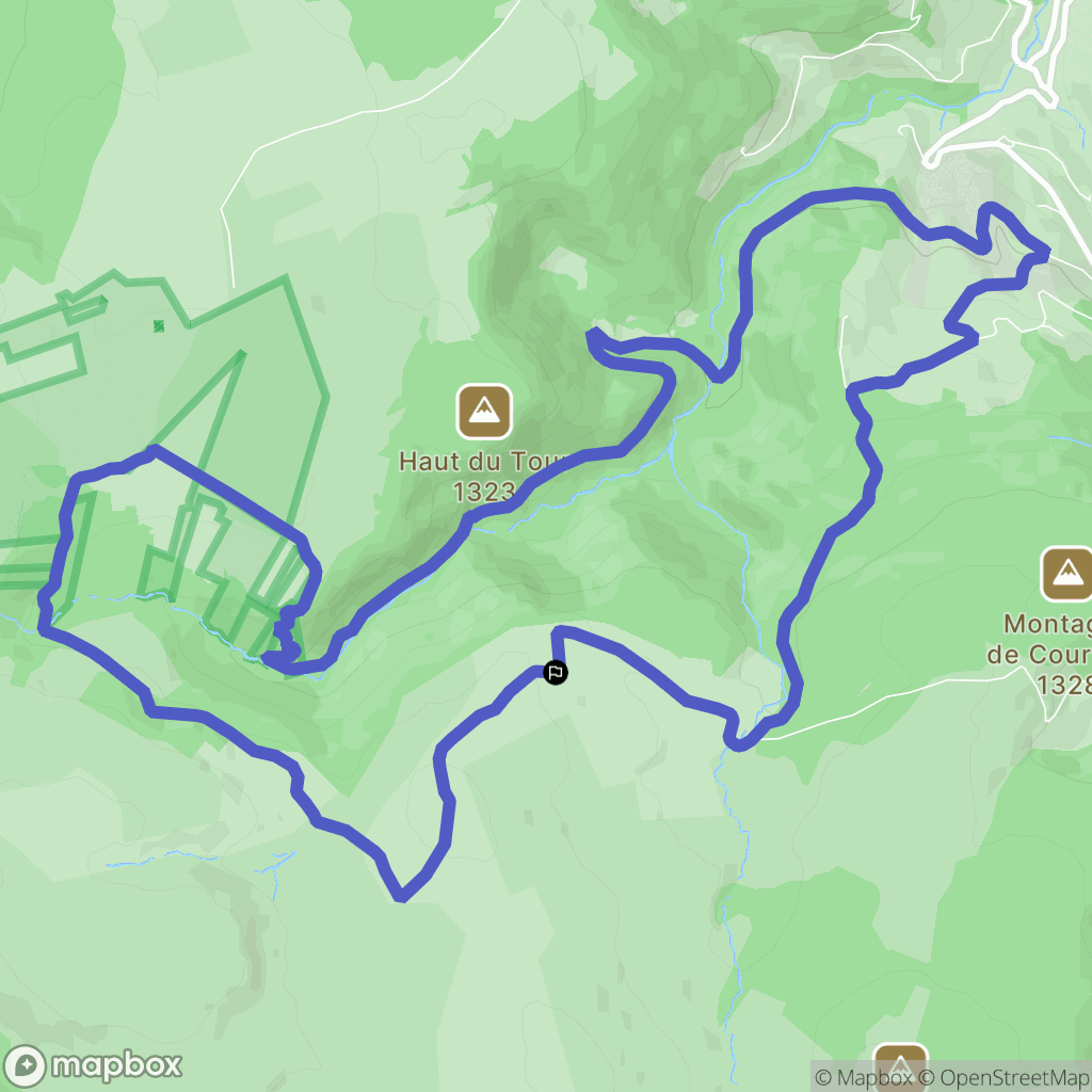 Saint-Bonnet-le-Courreau : carte du parcours de randonnée - France