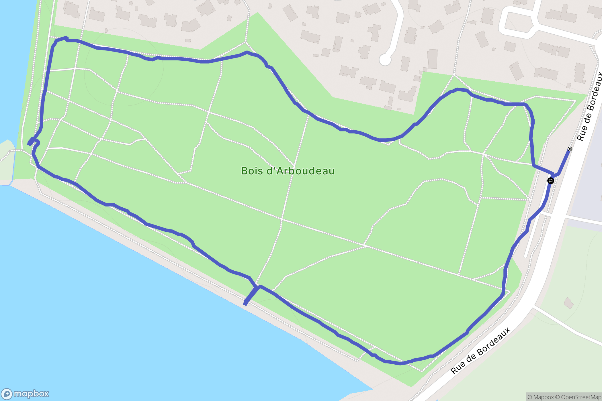 PAREMPUYRE : carte du parcours de randonnée - France