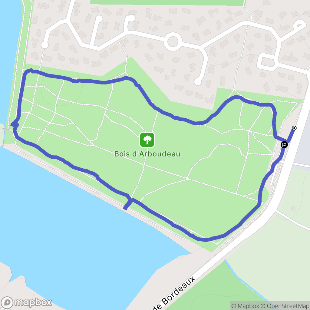 PAREMPUYRE : carte du parcours de randonnée - France