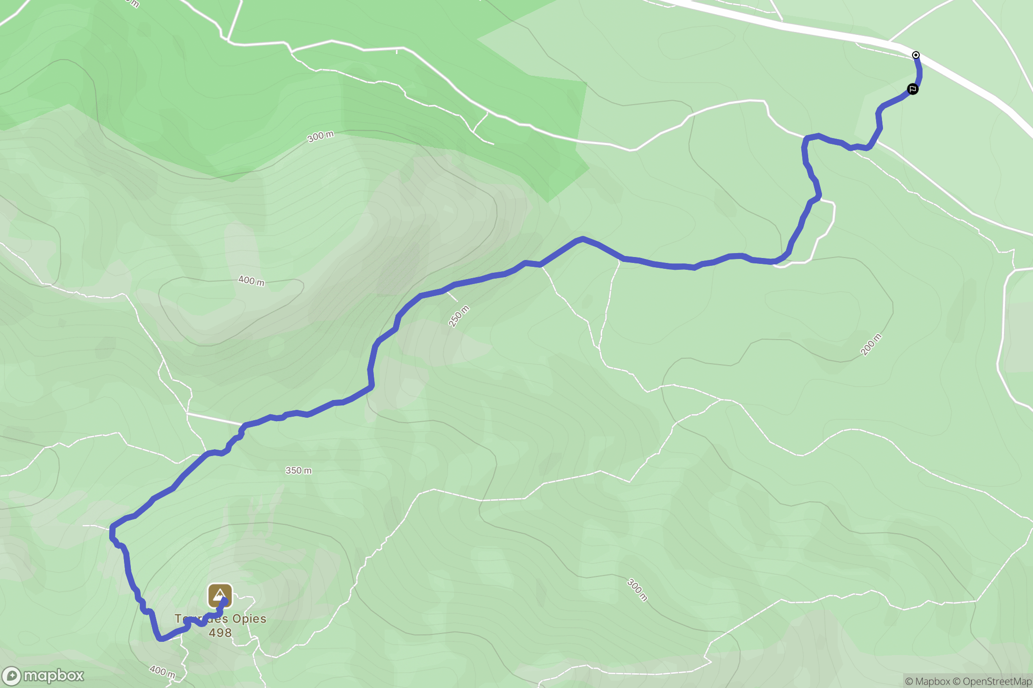 Eyguières : carte du parcours de randonnée - France