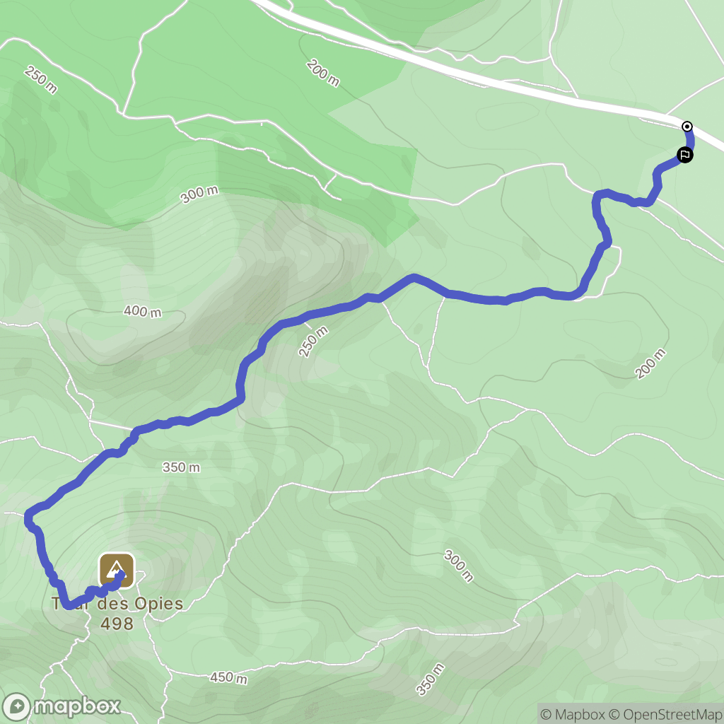 Eyguières : carte du parcours de randonnée - France