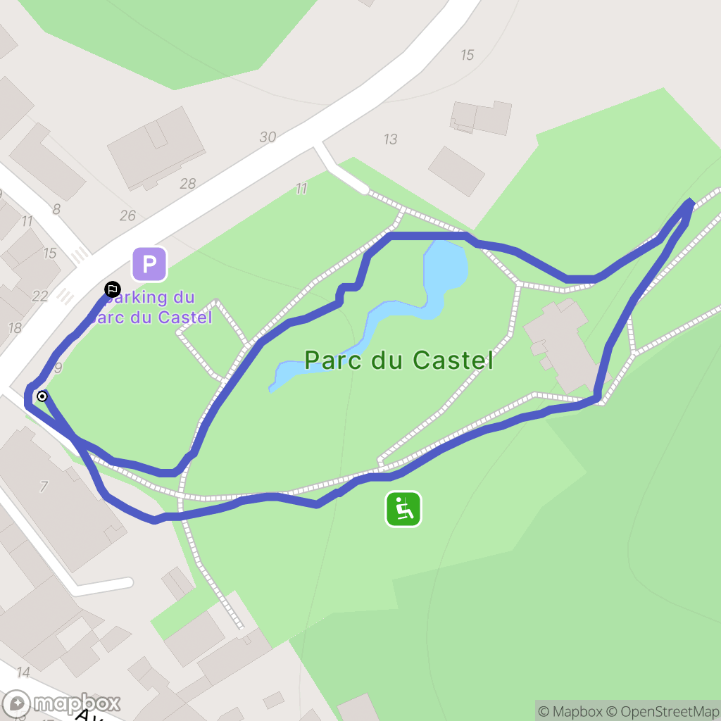 FLOIRAC : carte du parcours de randonnée - France