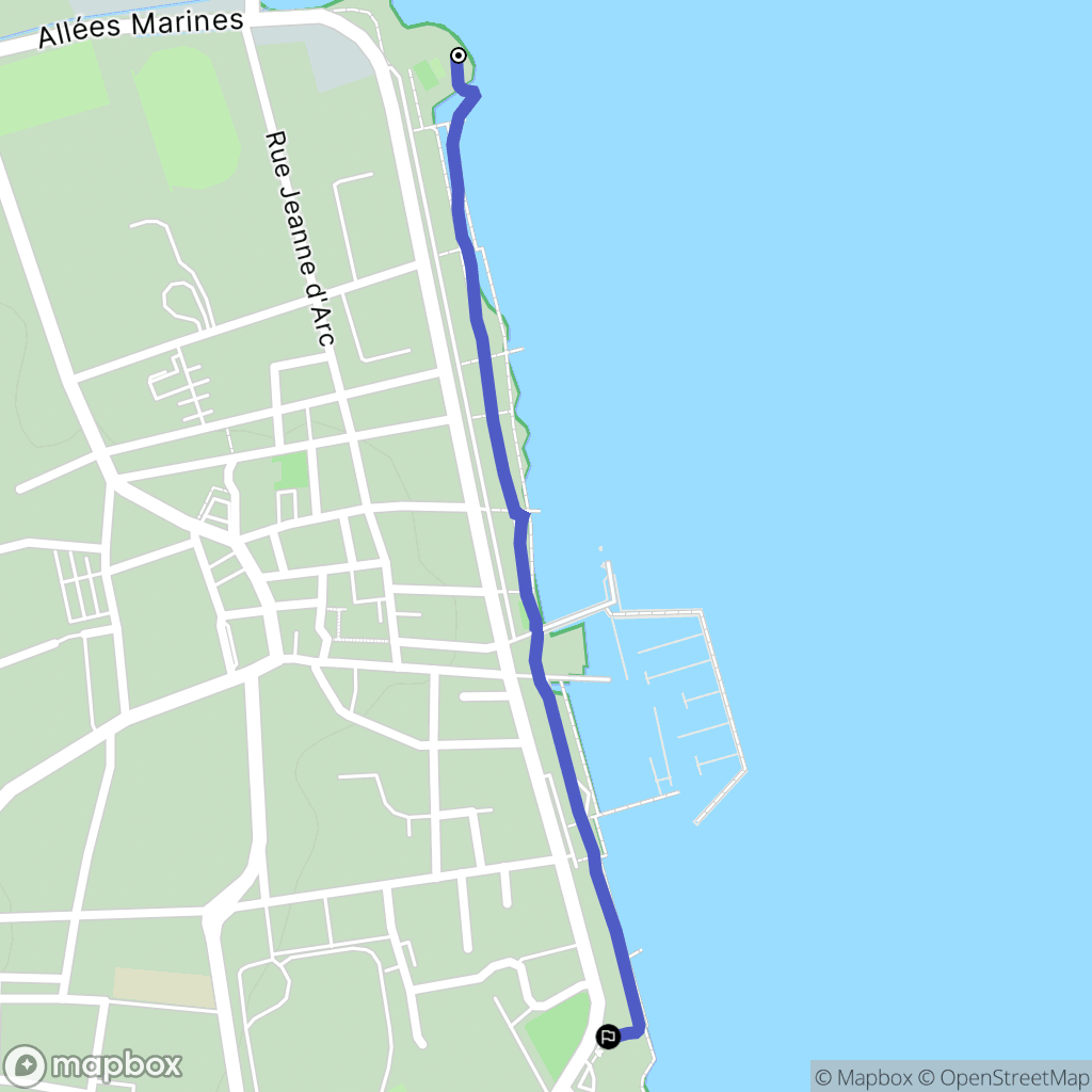 Pauillac : carte du parcours de randonnée - France