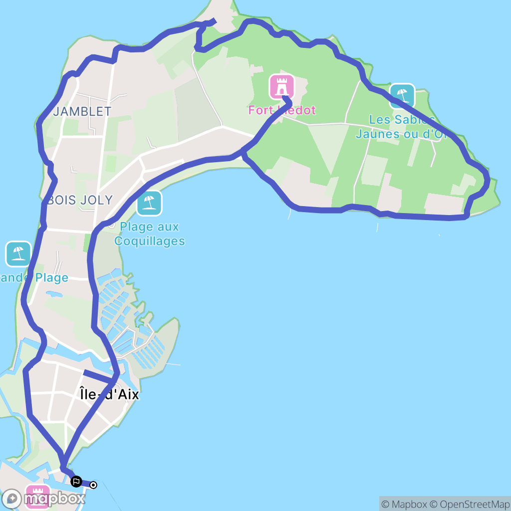 Ile-d'Aix: routekaart voor buitenactiviteiten - France