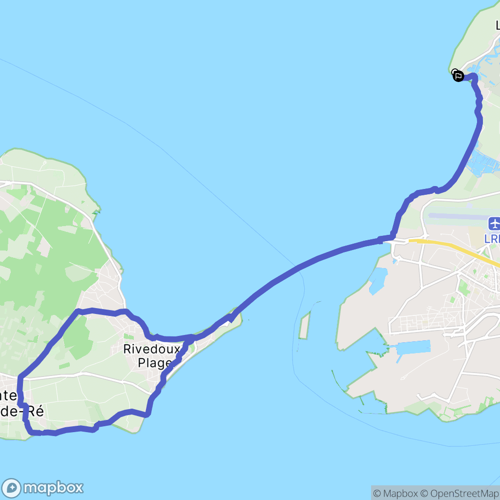 Nieul-sur-Mer : carte du parcours de randonnée - France