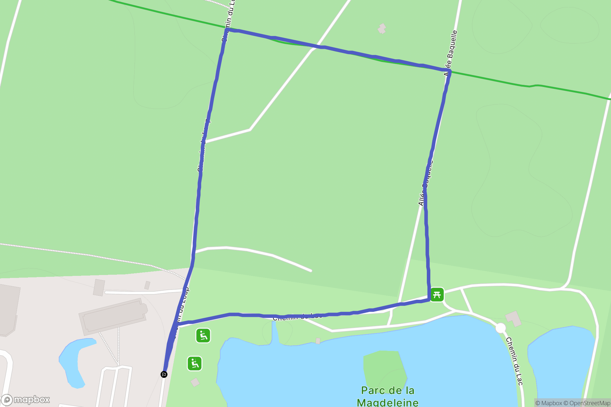 GUJAN-MESTRAS : carte du parcours de randonnée - France