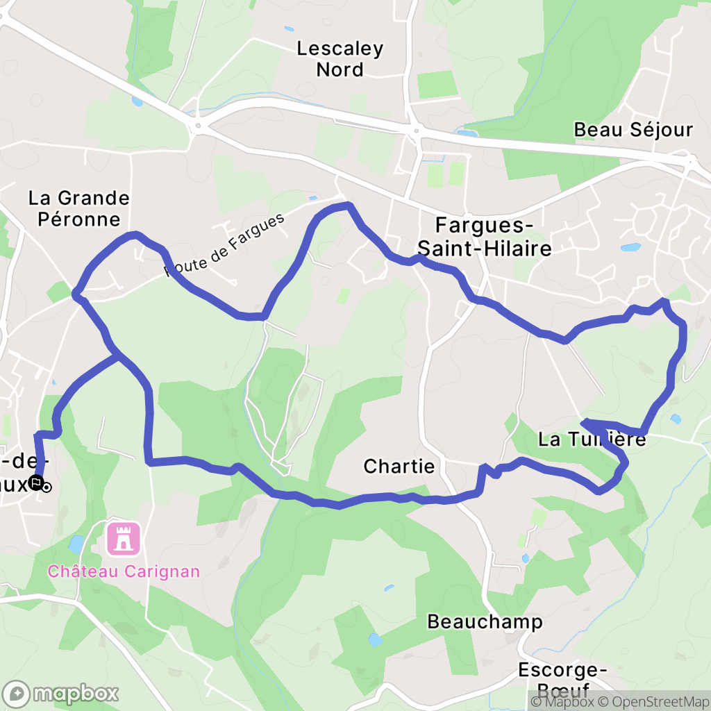 Carignan-de-Bordeaux: routekaart voor buitenactiviteiten - France