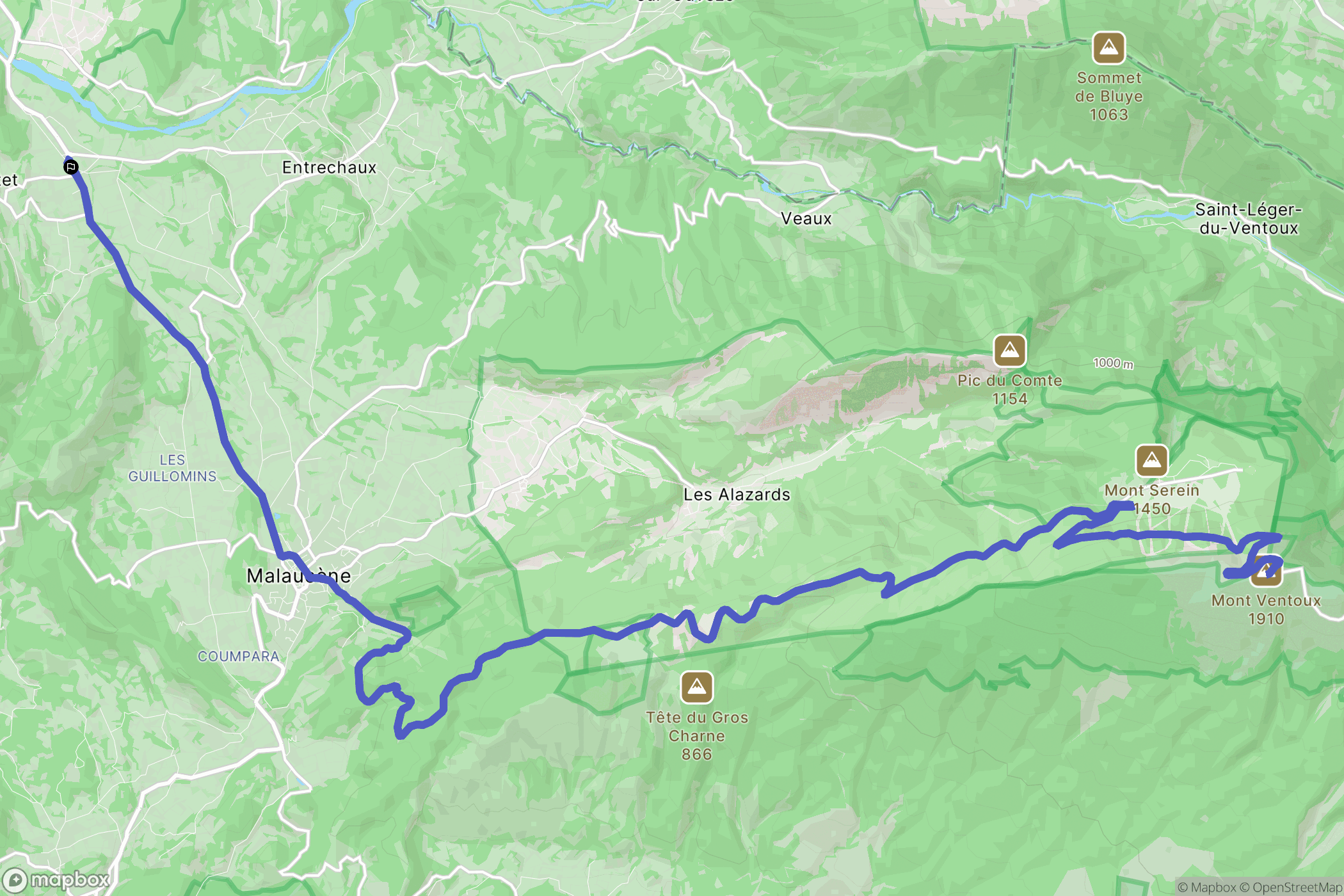 Crestet: routekaart voor buitenactiviteiten - France