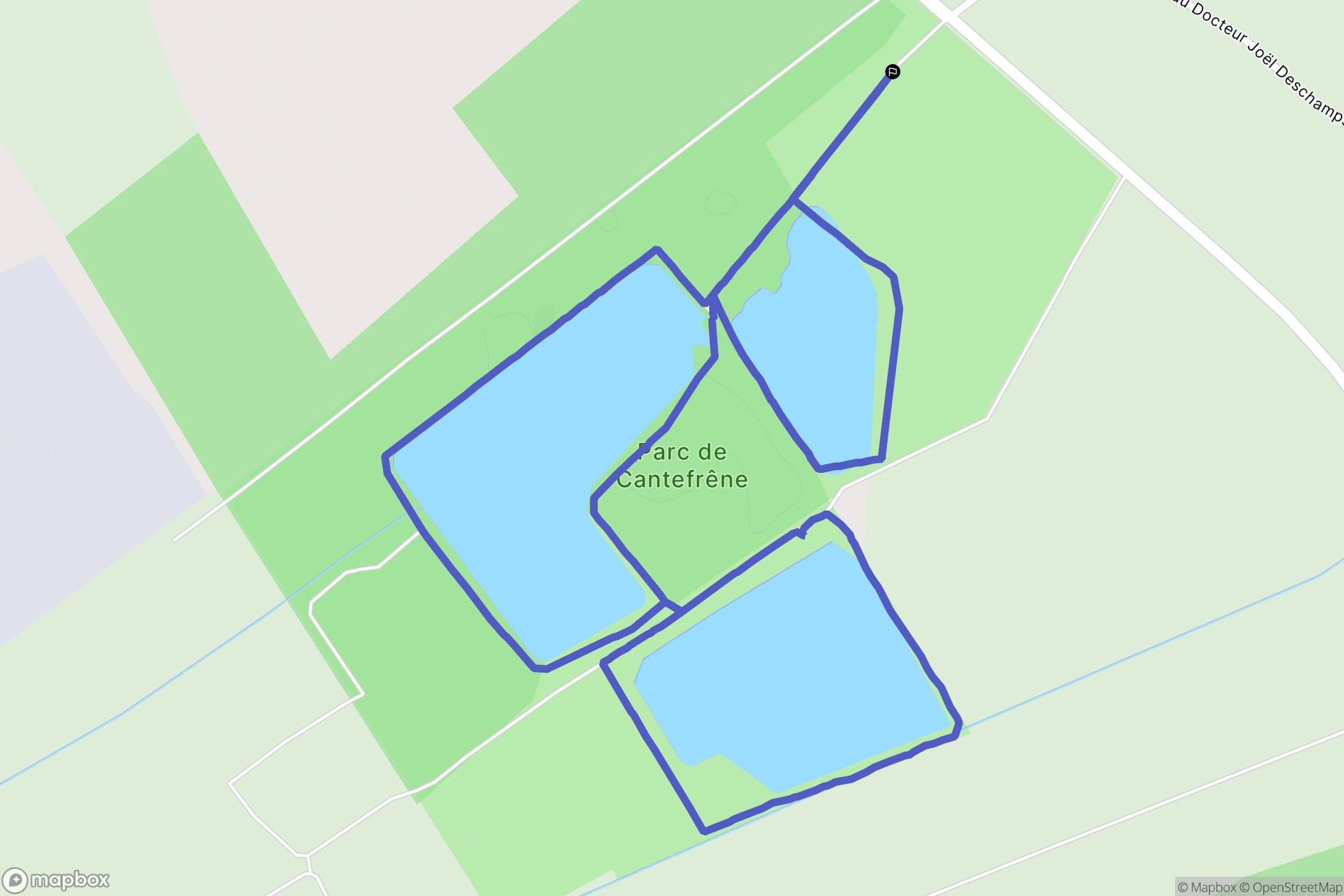 Ambes : carte du parcours de randonnée - France