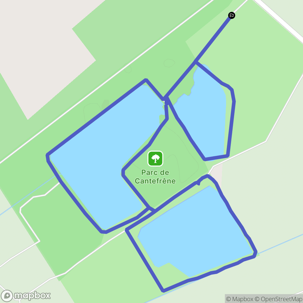 Ambes : carte du parcours de randonnée - France