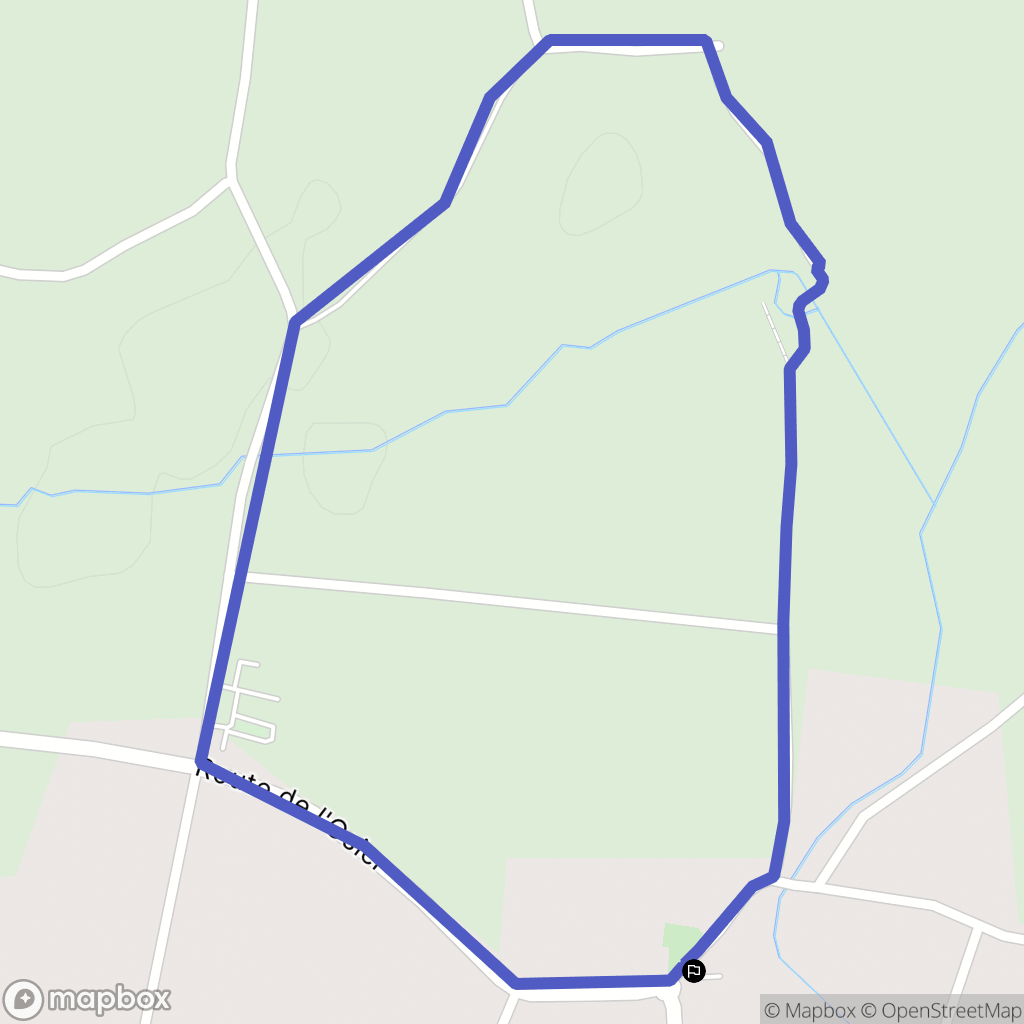 Bassanne : carte du parcours de randonnée - France
