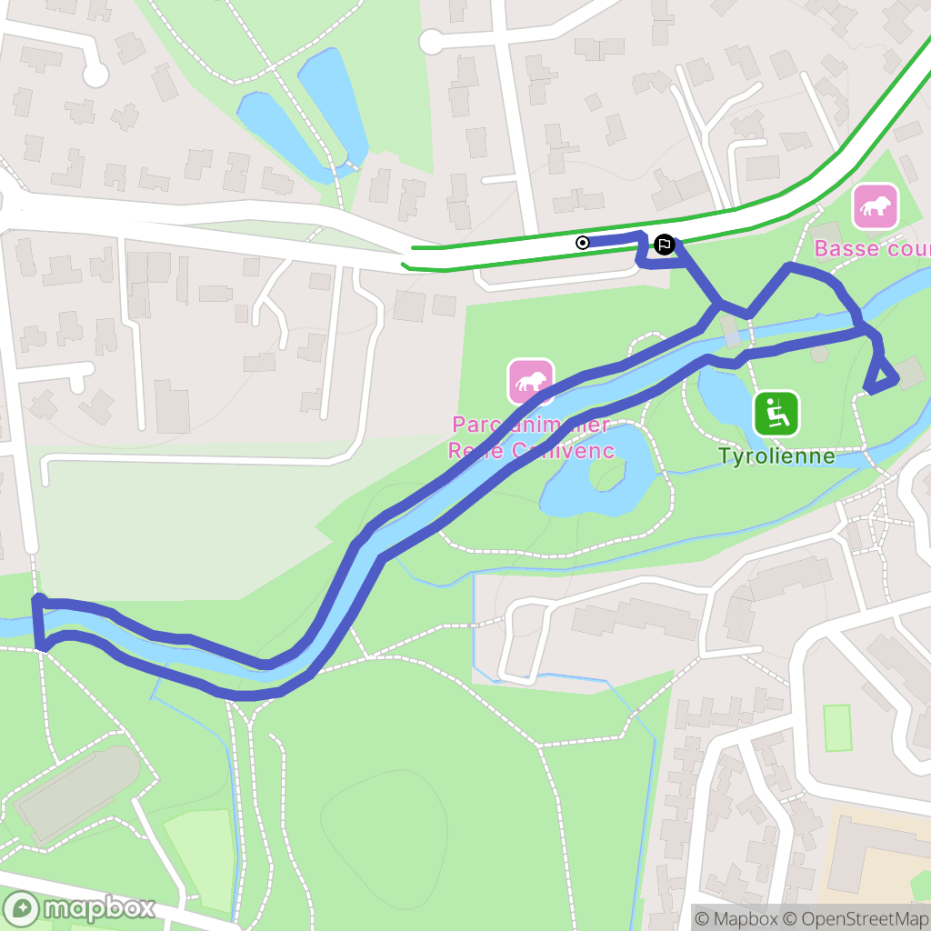 GRADIGNAN : carte du parcours de randonnée - France