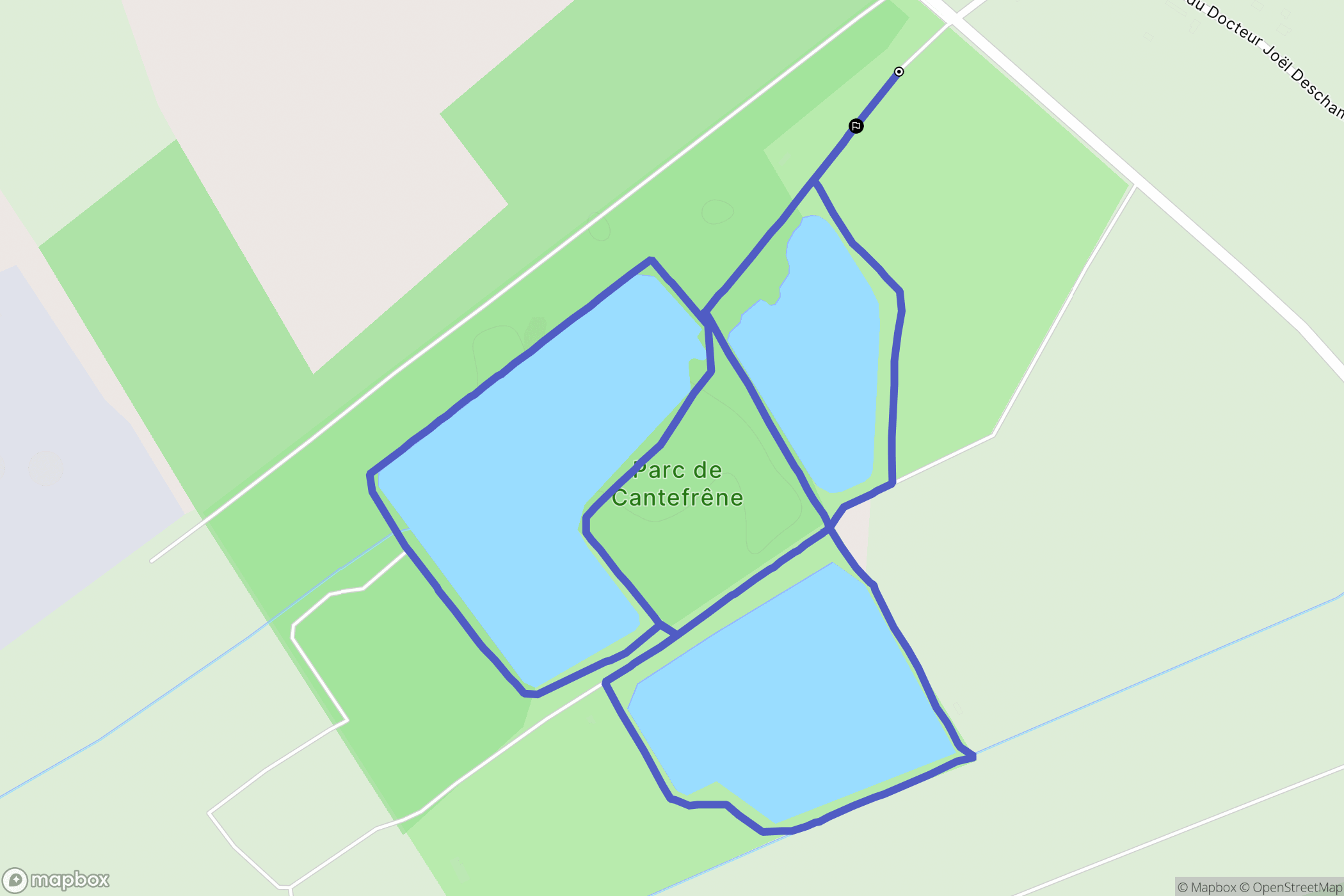 Ambès : carte du parcours de randonnée - France