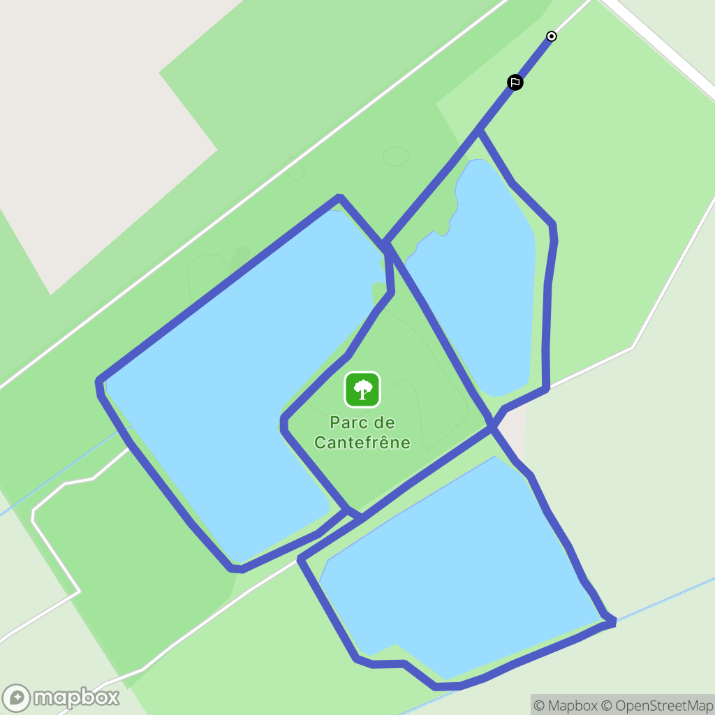 Ambès : carte du parcours de randonnée - France