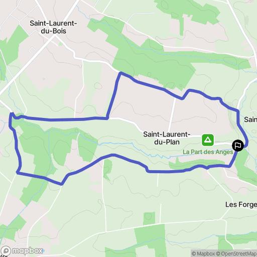Saint-Laurent-du-Plan : carte du parcours de randonnée - France