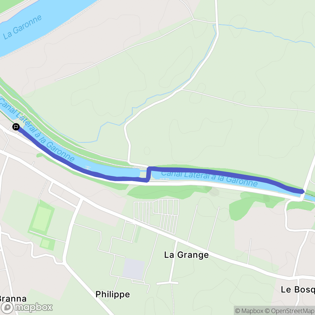 CASTETS ET CASTILLON : carte du parcours de randonnée - France