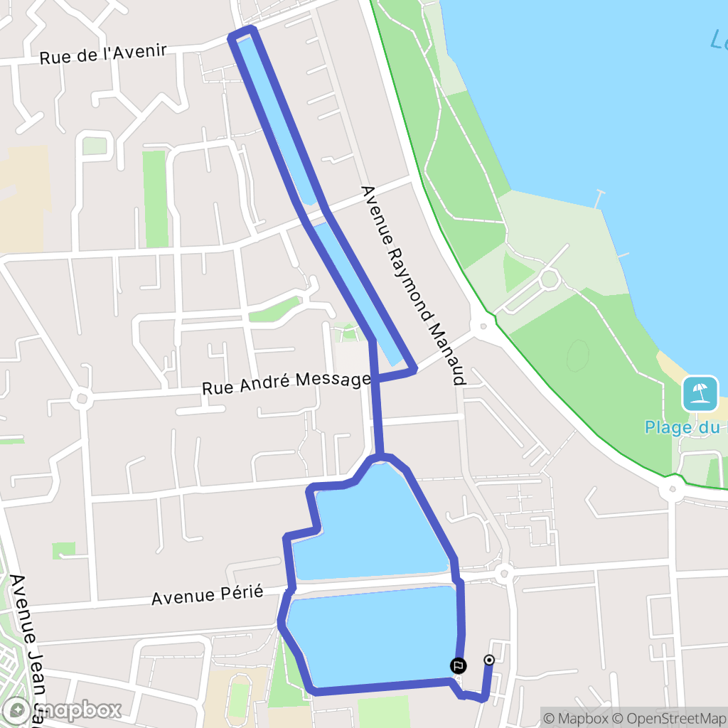 Bruges : carte du parcours de randonnée - France