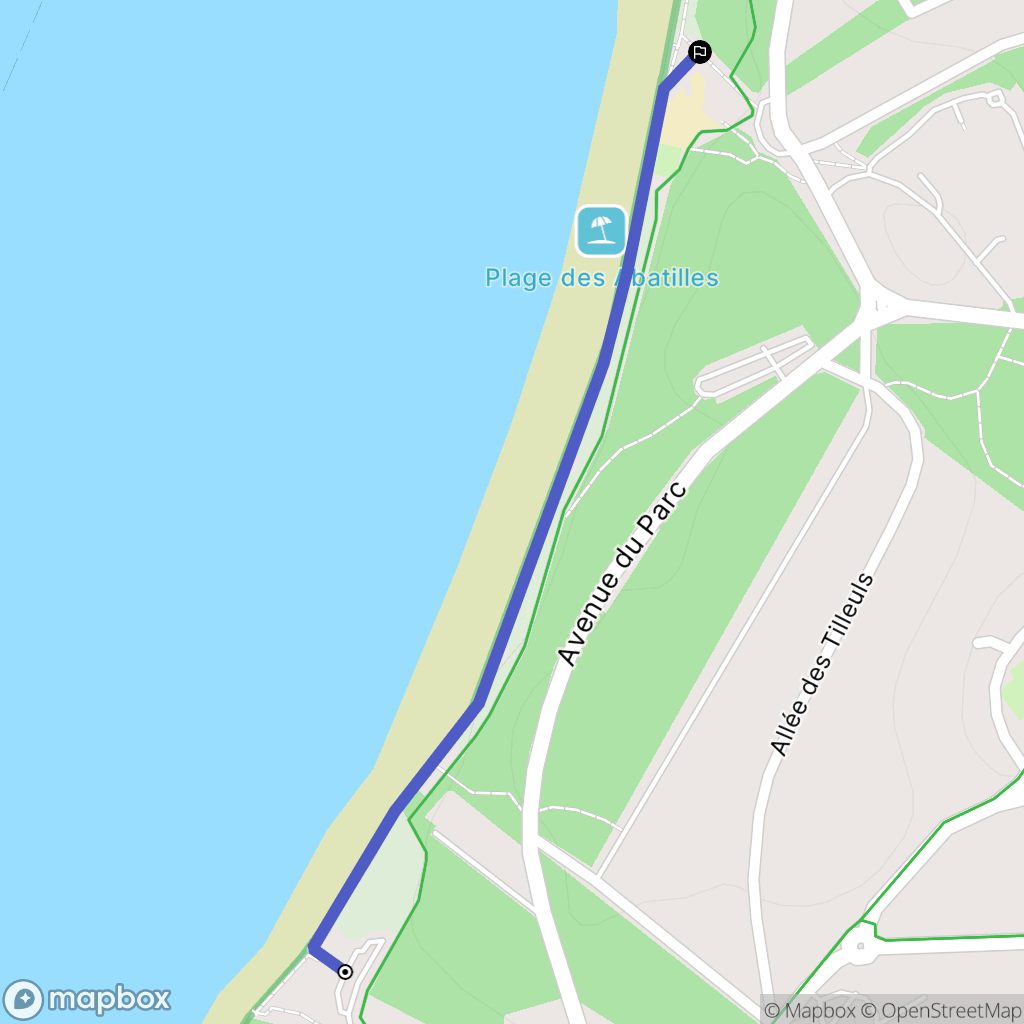 Arcachon : carte du parcours de randonnée - France