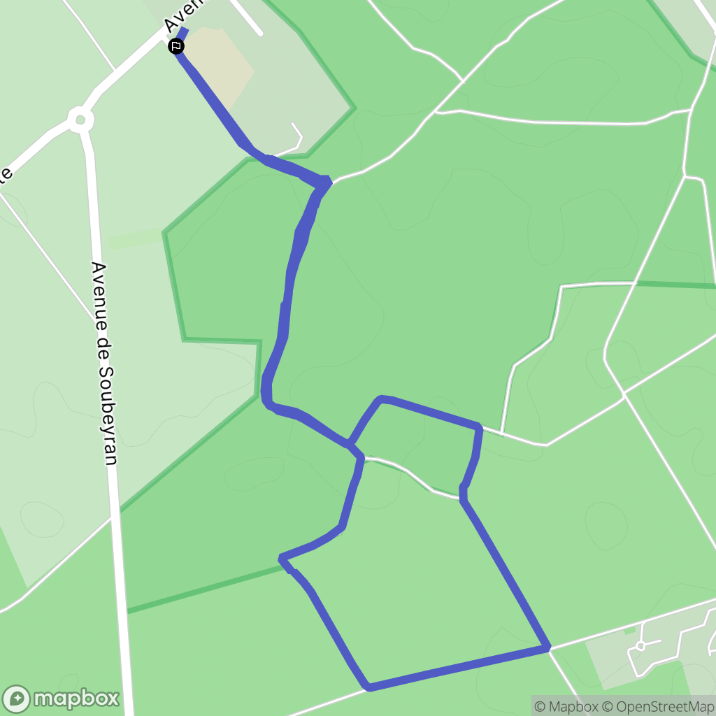 ARSAC : carte du parcours de randonnée - France