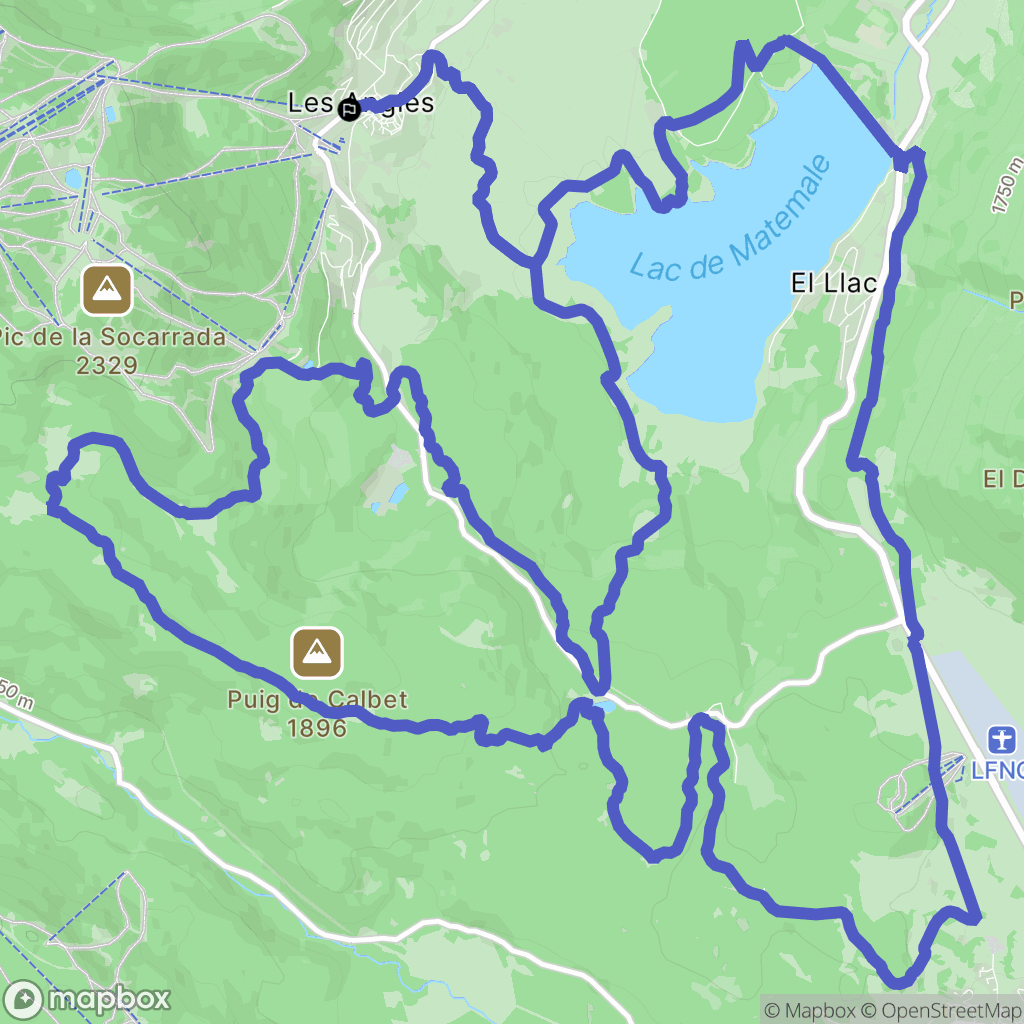 Les Angles: routekaart voor buitenactiviteiten - France