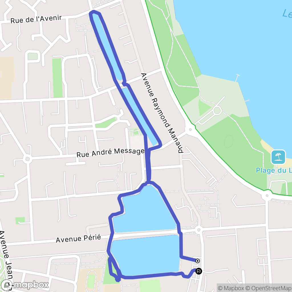 Bruges : carte du parcours de randonnée - France