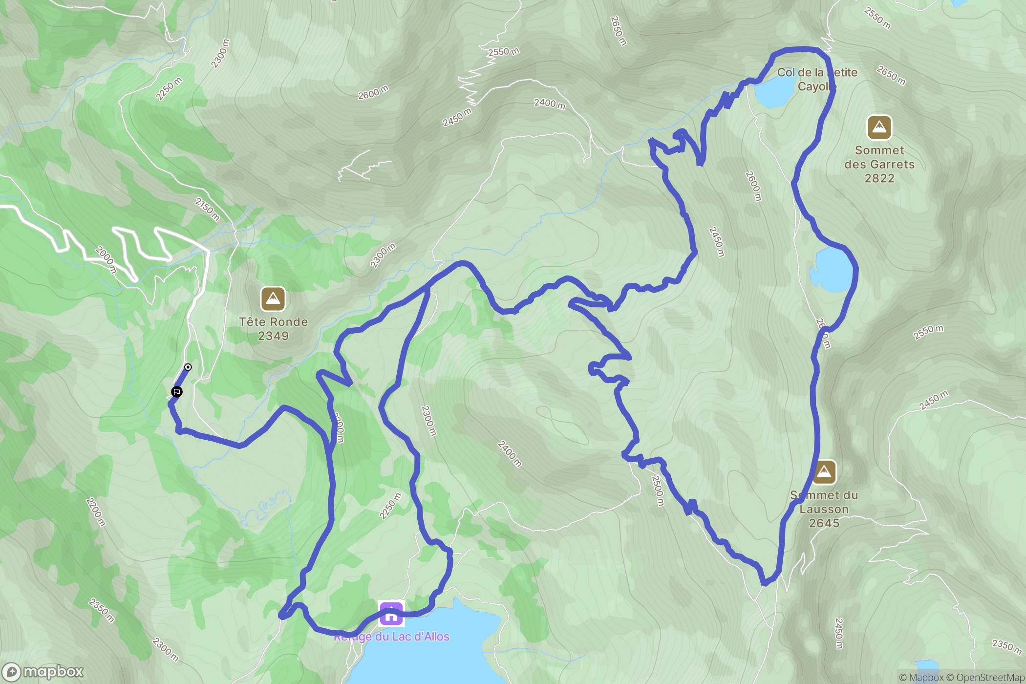 Allos: routekaart voor buitenactiviteiten - France