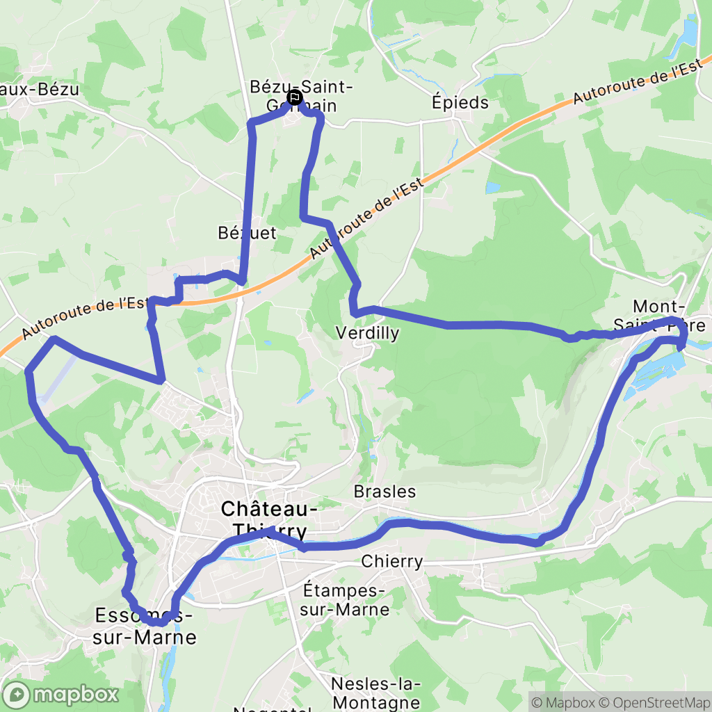Bézu-Saint-Germain: routekaart voor buitenactiviteiten - France