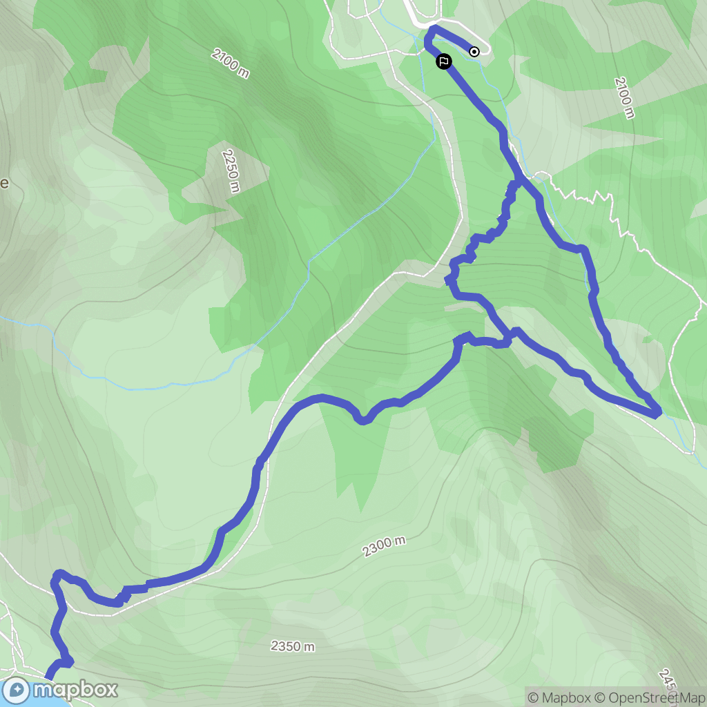 Fond de Chaurionde, Ceillac : carte du parcours de randonnée - France