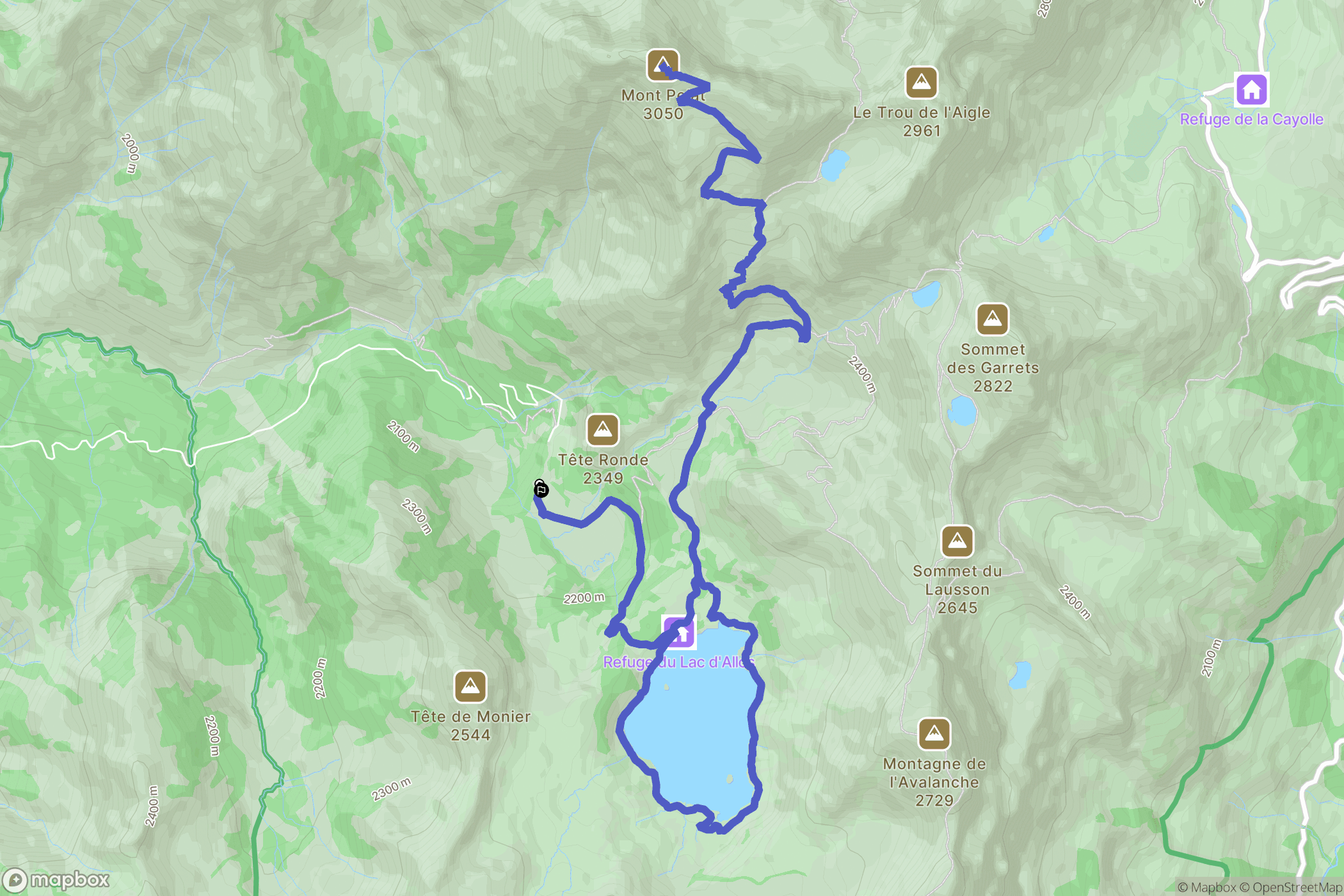 Allos: routekaart voor buitenactiviteiten - France