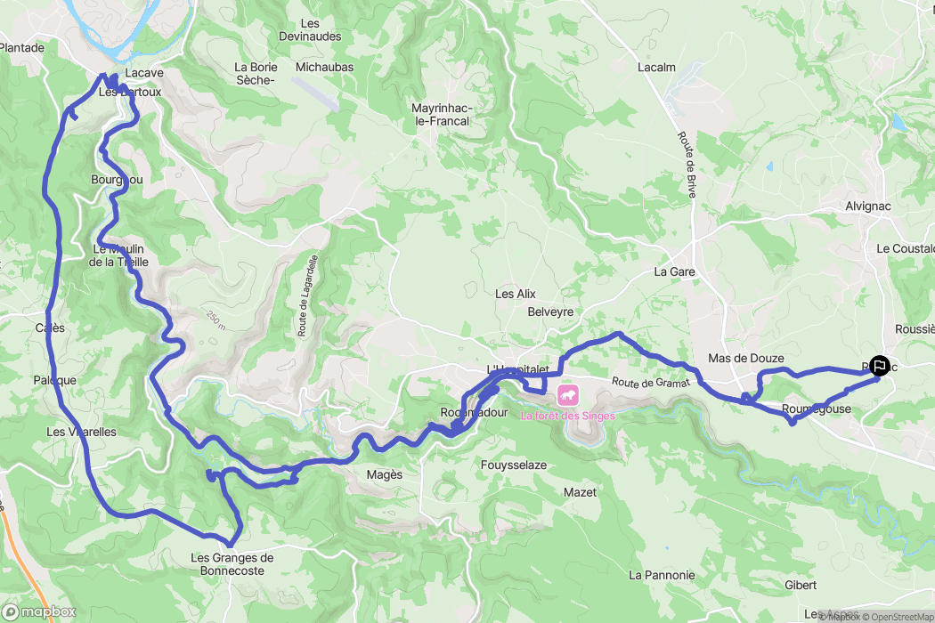 Rignac: routekaart voor buitenactiviteiten - France