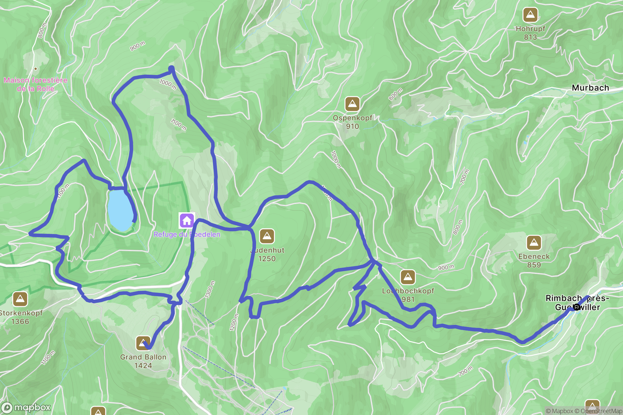 Rimbach-prés-Guebwiller: routekaart voor buitenactiviteiten - France