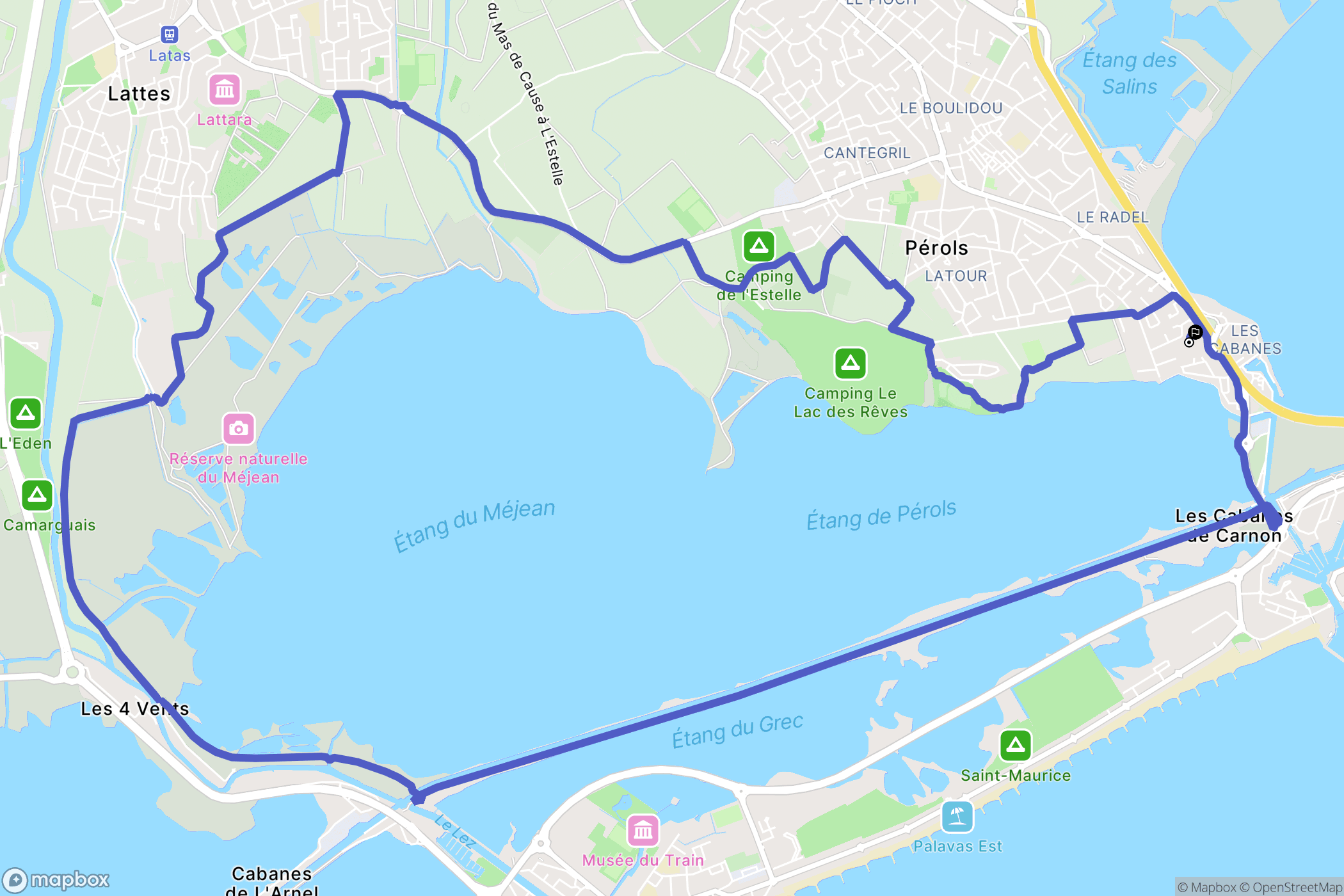 Pérols: routekaart voor buitenactiviteiten - France